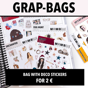 GRAB BAGS - 5 SHEETS of deco stickers